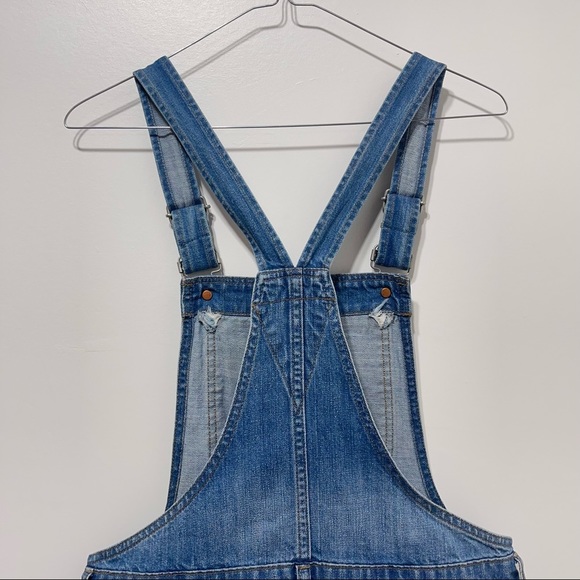 Madewell Adirondack Short Overalls in Isley Wash Size Small - Picture 5 of 11